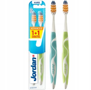 Szczoteczka do Zębów Jordan Advanced Twarde Włosie 2-pack