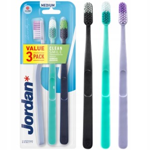 Szczoteczka do Zębów Jordan Clean Smile Medium 3-pack