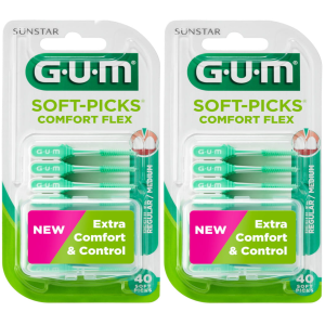 Szczoteczki Międzyzębowe GUM Soft-Picks Comfort Flex (2 x 80 szt.)