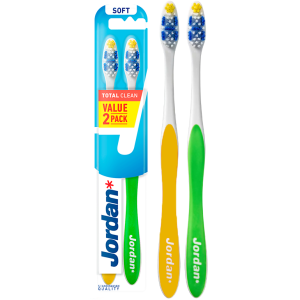 Szczoteczki do Zębów Jordan Total Clean Soft 2-pack Miękka