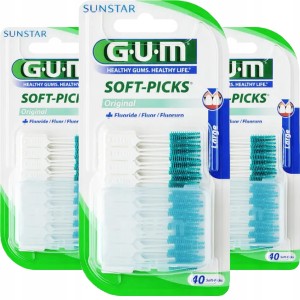 Szczoteczki Międzyzębowe GUM Soft-Picks Large 40 sztuk (3 opak.)