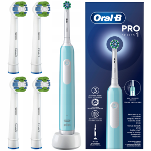 Szczoteczka Elektryczna Oral-B Pro Series 1 Niebieska + Końcówki