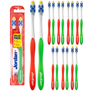 Szczoteczki do Zębów Jordan Total Clean Soft 2-pack Miękka (8szt.)