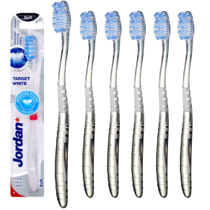Szczoteczka do Zębów Jordan Target White Soft Miękkie Włosie (6szt.)