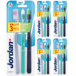 Szczoteczka do Zębów Jordan Clean Smile Soft 3-pack (5szt.)