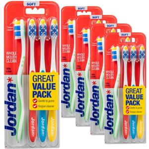Szczoteczki do Zębów Jordan Total Clean Soft 4-pack Miękka (5szt.)