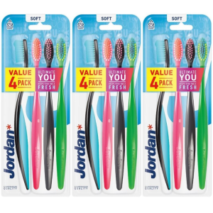 Szczoteczki do Zębów Jordan Ultimate You 4-pack Miękkie Włosie (3szt.)