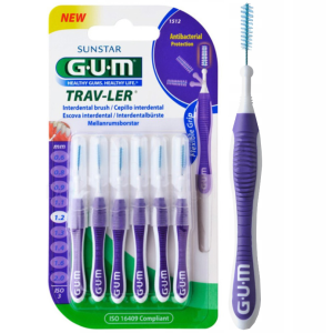 Szczoteczki Międzyzębowe GUM TRAV-LER 1,2 mm Fioletowe 6szt.