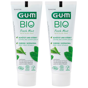 Pasta do Zębów GUM BIO Fresh Mint z Aloesem 75ml (2szt.)