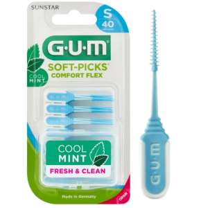 Szczoteczki Międzyzębowe GUM SOFT PICKS COMFORT FLEX Miętowe Małe 40szt.