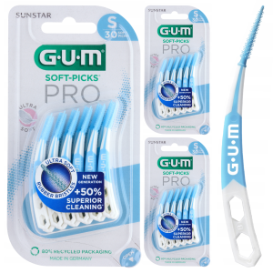 Szczoteczki Międzyzębowe GUM SOFT PICKS PRO Małe 3x30szt.
