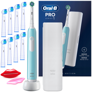 Szczoteczka Elektryczna Oral-B Pro Series 1 Niebieska Etui Zestaw