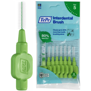Szczoteczki Międzyzębowe TePe 0.8mm Zielone 8szt.