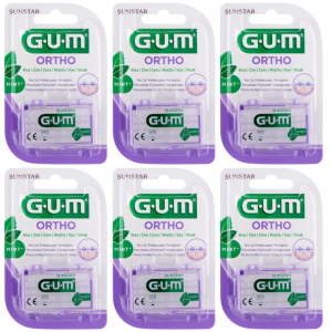 Wosk Ortodontyczny GUM Ortho Miętowy 6szt.