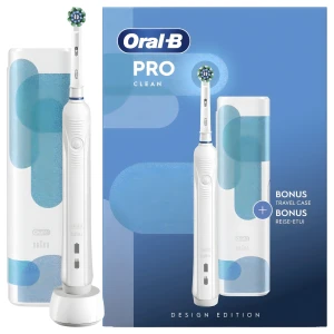 Szczoteczka Elektryczna do Zębów Oral-B Pro Clean + Etui podróżne Biała