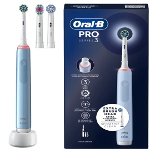 Szczoteczka Elektryczna Oral-B PRO 3 3770 White Cross Action Niebieska