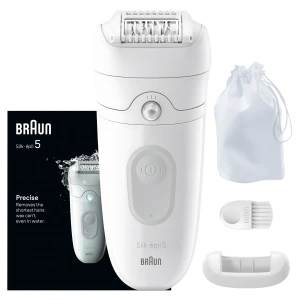 DEPILATOR Braun Silk Epil 5011 na mokro Wodoodporny z oświetleniem Biały