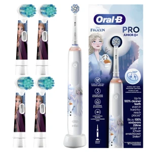Szczoteczka Elektryczna Dla Dzieci Oral-B Junior Frozen + 4 Końcówki Frozen