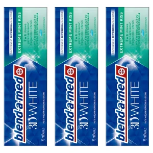 Blend-A-Med 3D White Extreme Mint Kiss Pasta Do Zębów 75ML Wybielająca 3szt