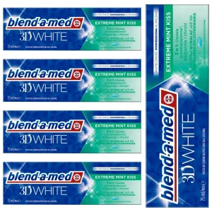 Blend-A-Med 3D White Extreme Mint Kiss Pasta Do Zębów 75ML Wybielająca 5szt