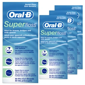 Nić Dentystyczna Oral-B Super Floss (4 szt.)