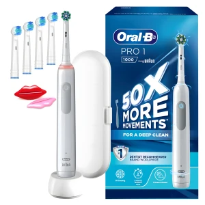 Zestaw, Szczoteczka Elektryczna do Zębów Oral-B Pro Series 1 1000 Biała