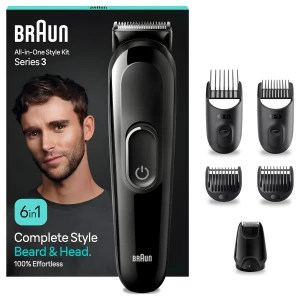 Trymer Braun MGK3420 Series 3 6w1 broda włosy czarny 50 min