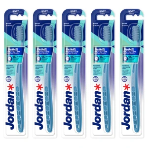 5x Szczoteczka manualna Jordan Boost Enamel Protection Soft miękka