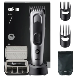 Maszynka do włosów Braun Series 7 HC7590 17 długości 50 min + Etui Podróżne