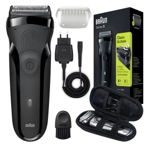 Braun Series 3 300s Golarka Męska Elektryczna do Zarostu + Etui Podróżne