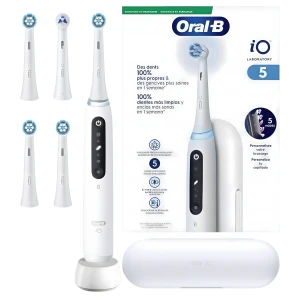 Szczoteczka Magnetyczna Oral-B iO Series 5 Laboratory White + 3 Końcówki
