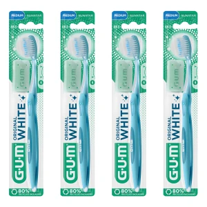 4x Szczoteczka manualna do zębów Gum Original White 563 średnia Medium