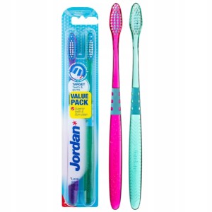 Szczoteczki Manualne do Zębów Jordan Target Teeth Gums Medium 2-pack