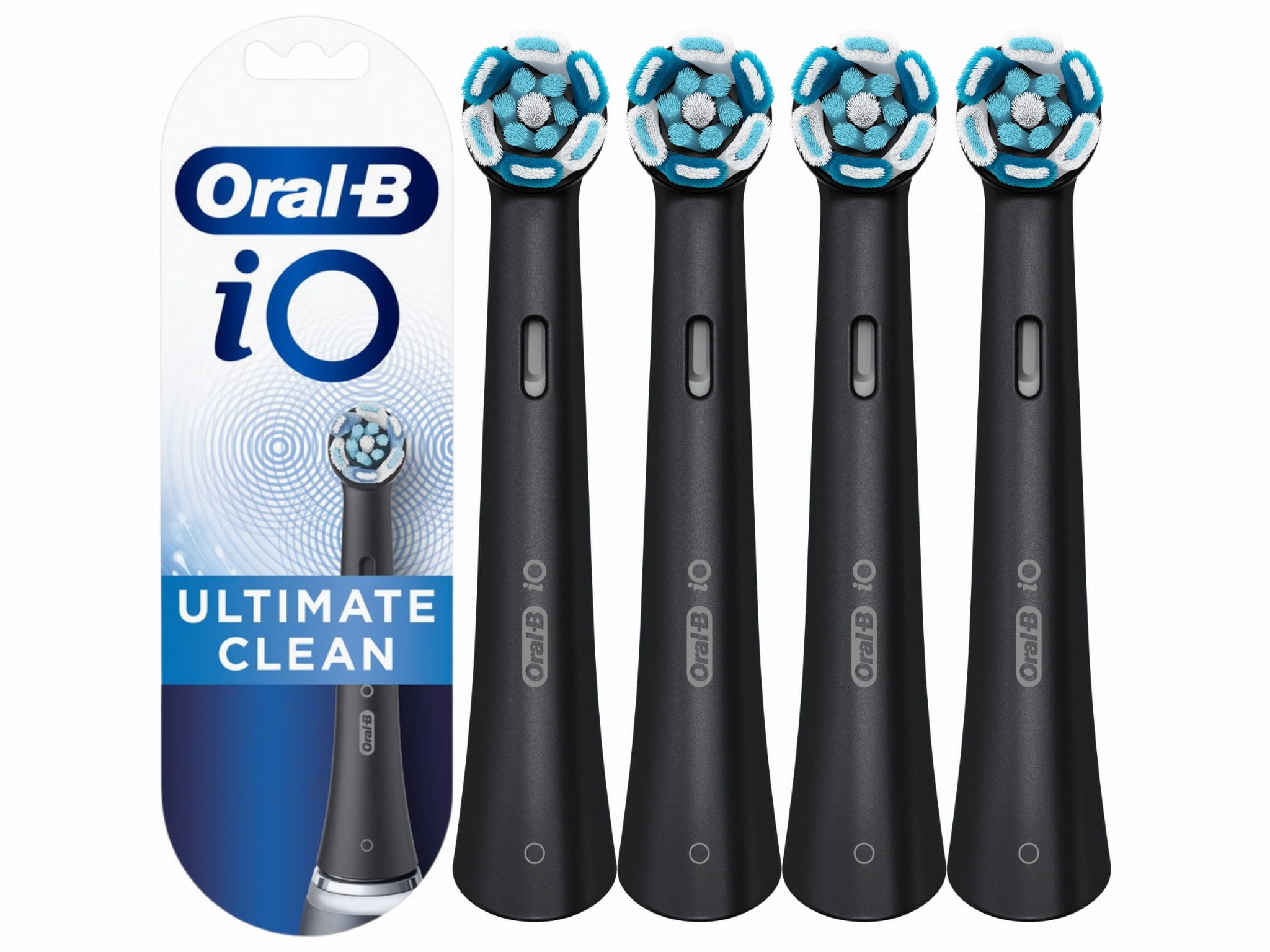 Oryginalne Końcówki Oral-B iO do Szczoteczki Elektrycznej 4 szt. Czarne Kod producenta iO Ultimate Clean Black 4er
