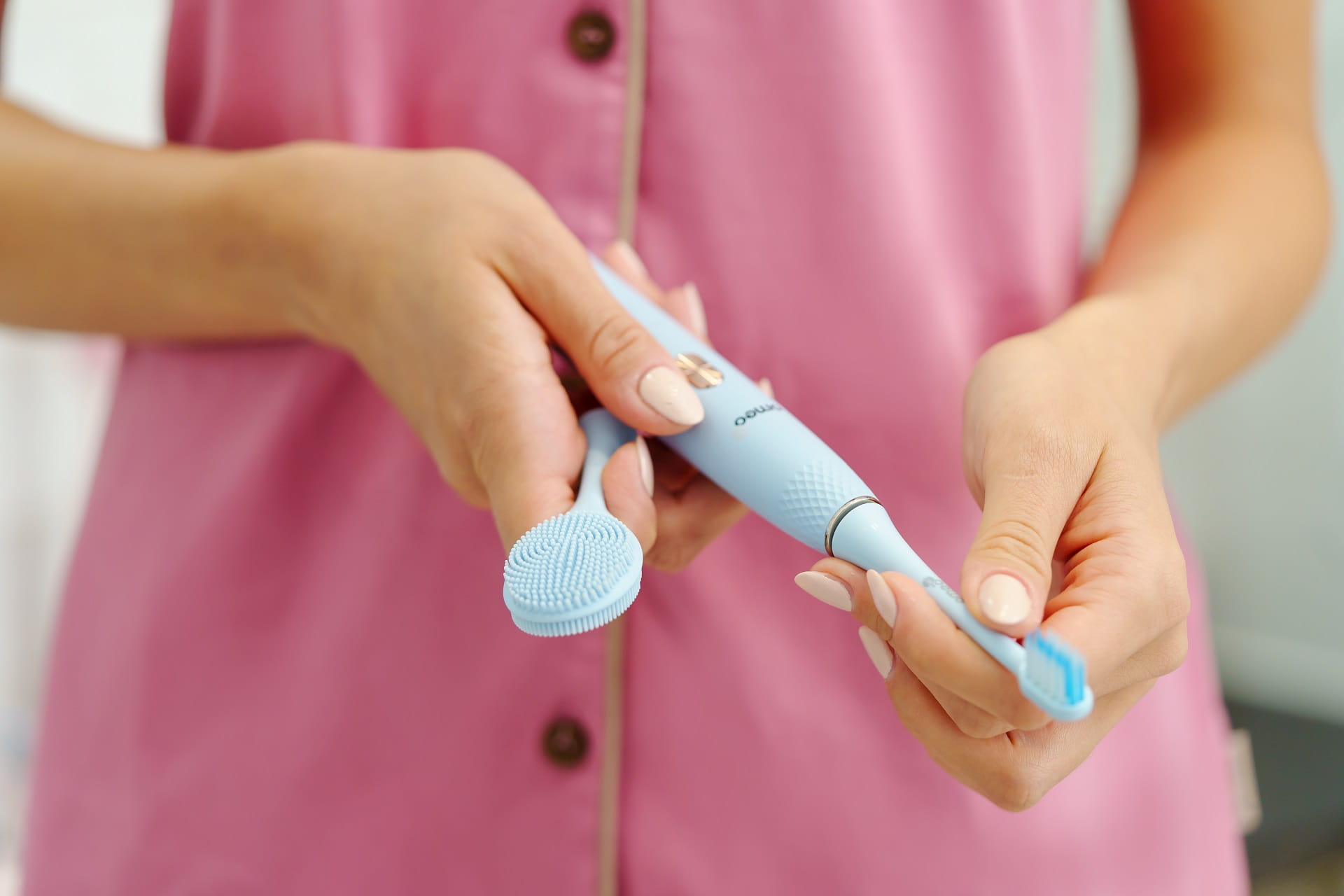 2x Szczoteczka Soniczna do Zębów OMEO +365 Dwupak Niebieska + Biała Rodzaj szczoteczka