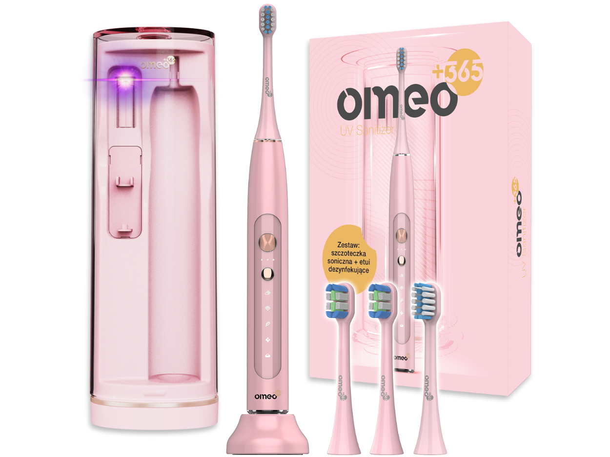 2x Szczoteczka Elektryczna Soniczna do Zębów OMEO +365 Classic + UV Rodzaj szczoteczka