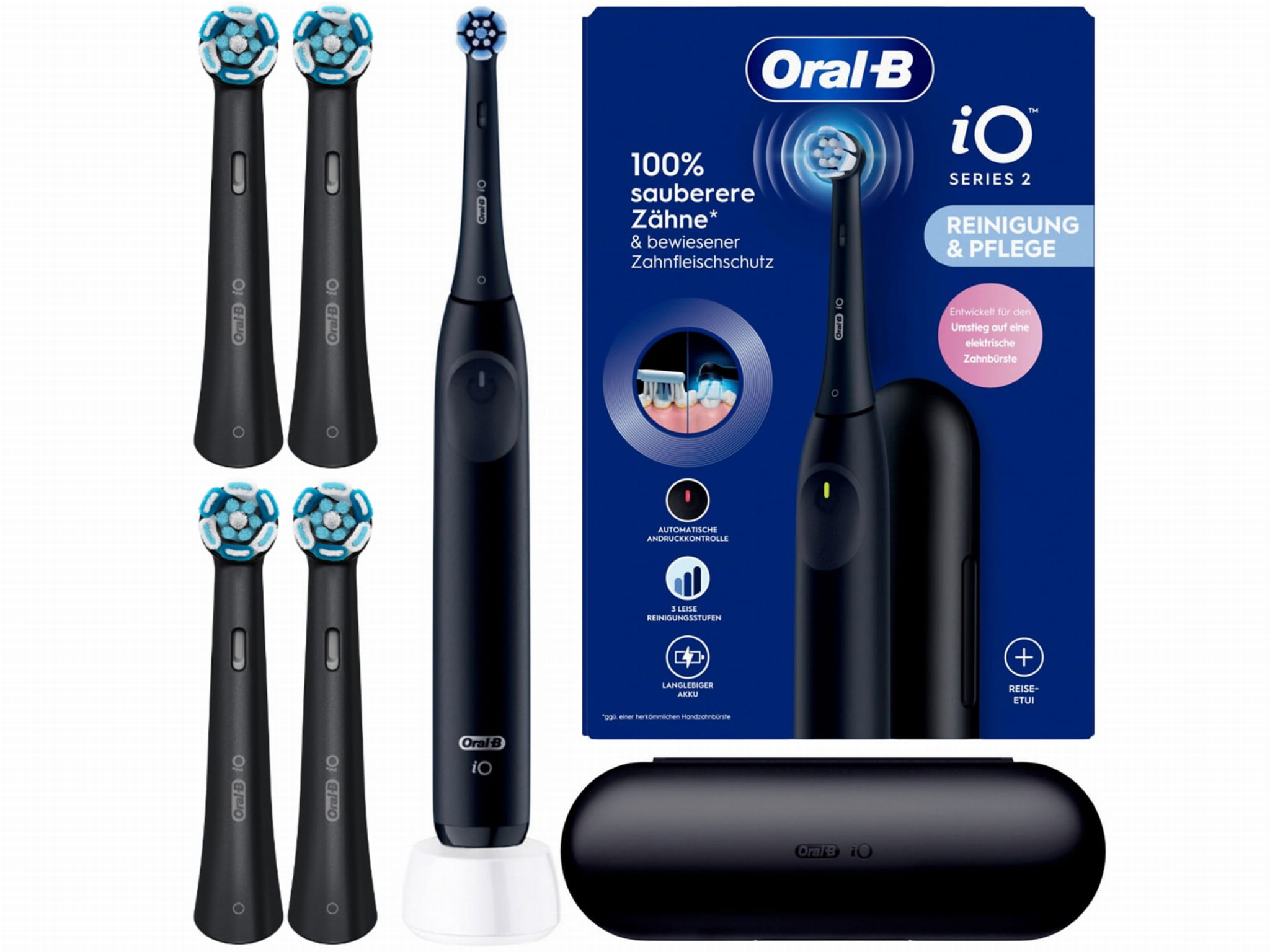 Szczoteczka Elektryczna Oral-B iO Series 2 Night Black + 4 Końcówki Model IO Series 2