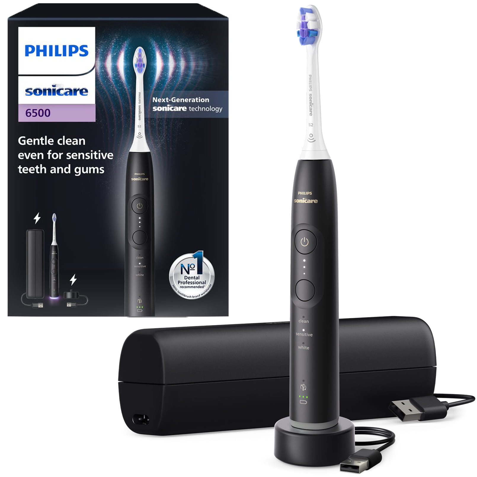 Szczoteczka Soniczna Philips Sonicare 6500 HX7411/02 Czarna