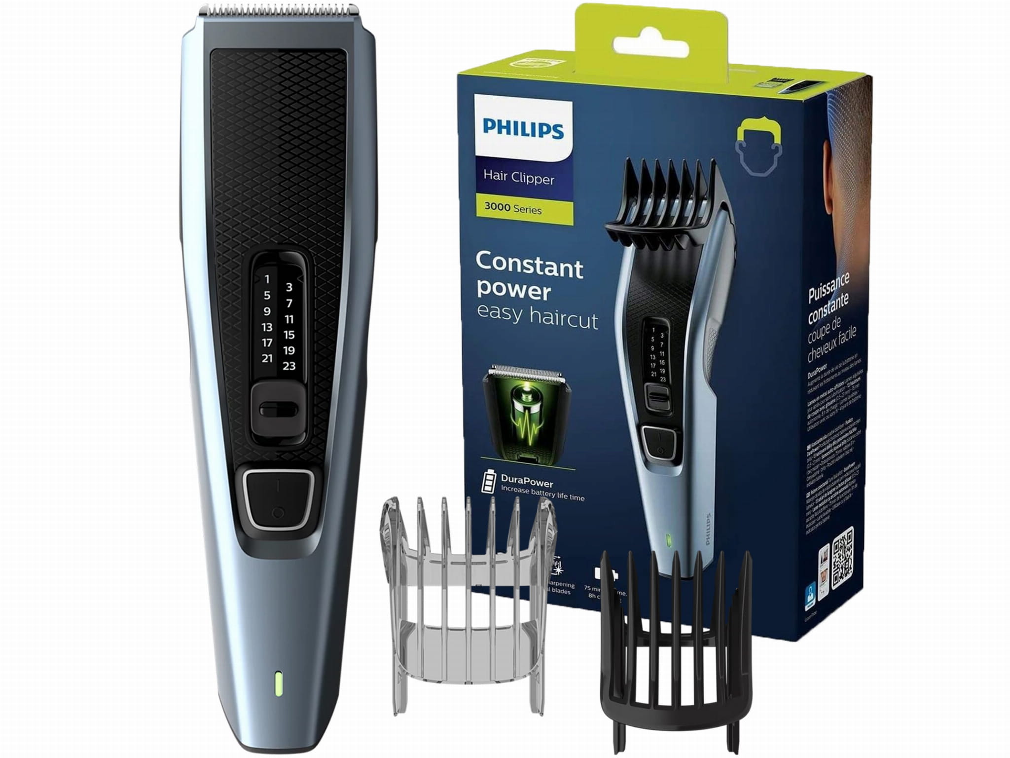 Maszynka do strzyżenia włosów Philips Hairclipper HC3530/15 13 długości Czas ładowania 480 min