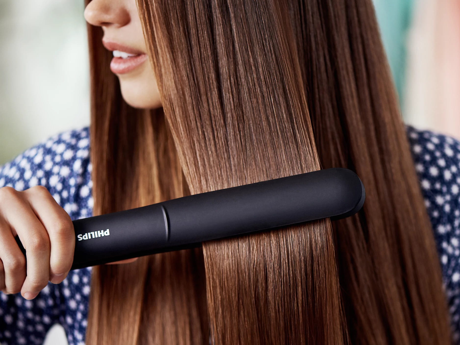 Prostownica Philips BHS375/00 ThermoProtect – równomierne ciepło ceramiczna Kolor dominujący czarny
