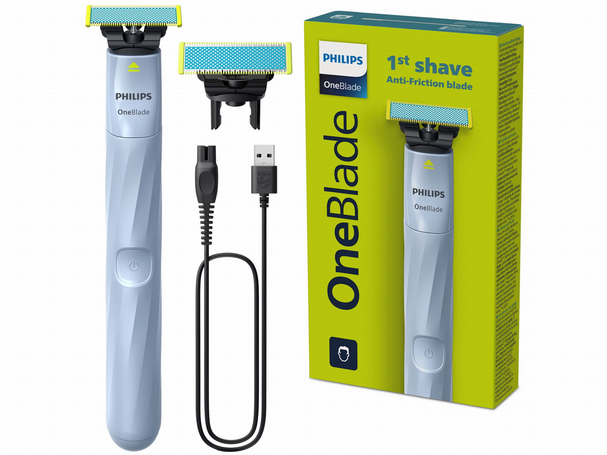 Golarka Philips OneBlade First Shave QP1324/30 + Dodatkowe Ostrze Zastosowanie do stylizacji brody
