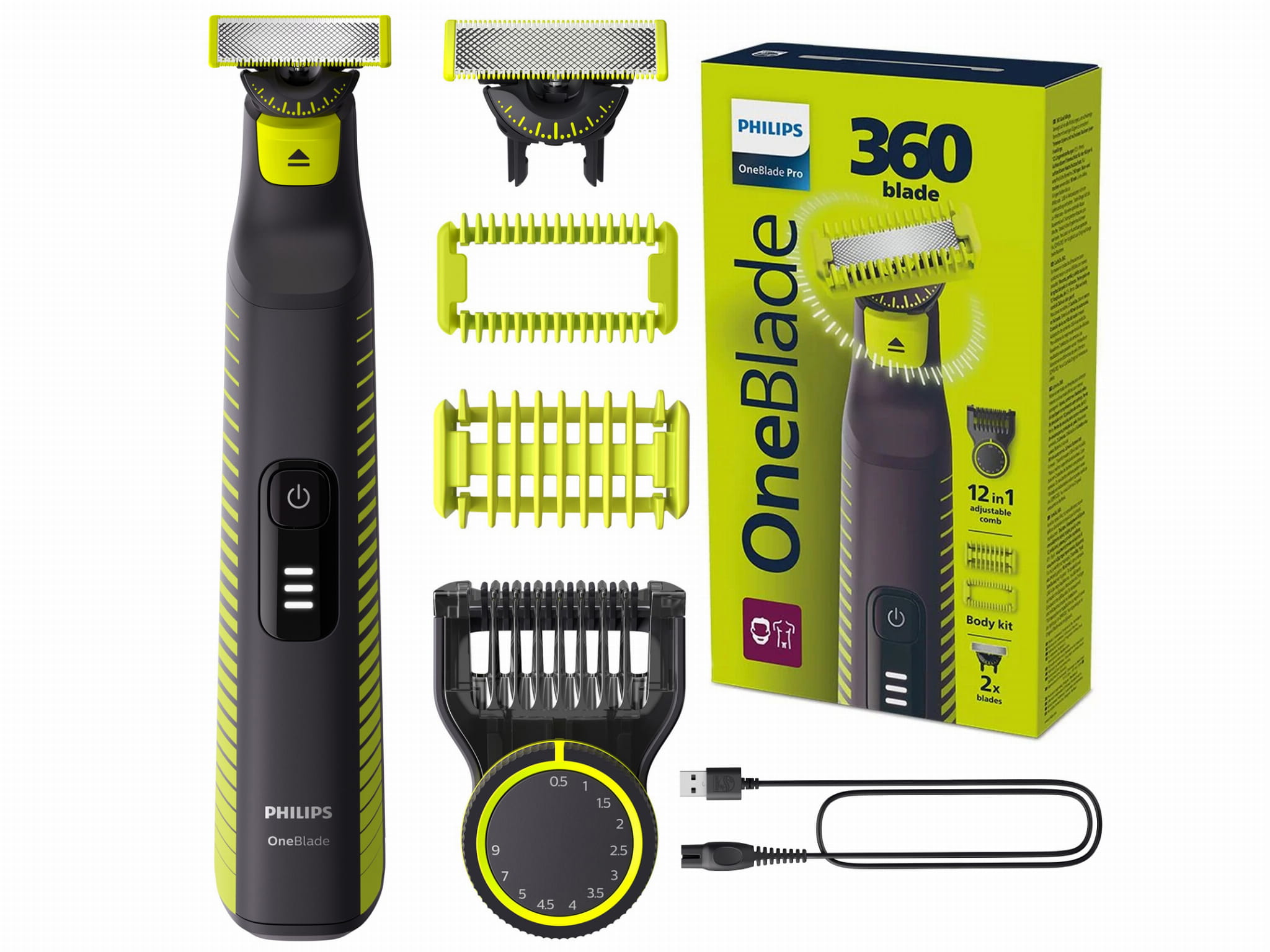 Wodoodporna Maszynka do Brody i Zarostu Philips OneBlade QP6507/23 EAN (GTIN) 8720689031585