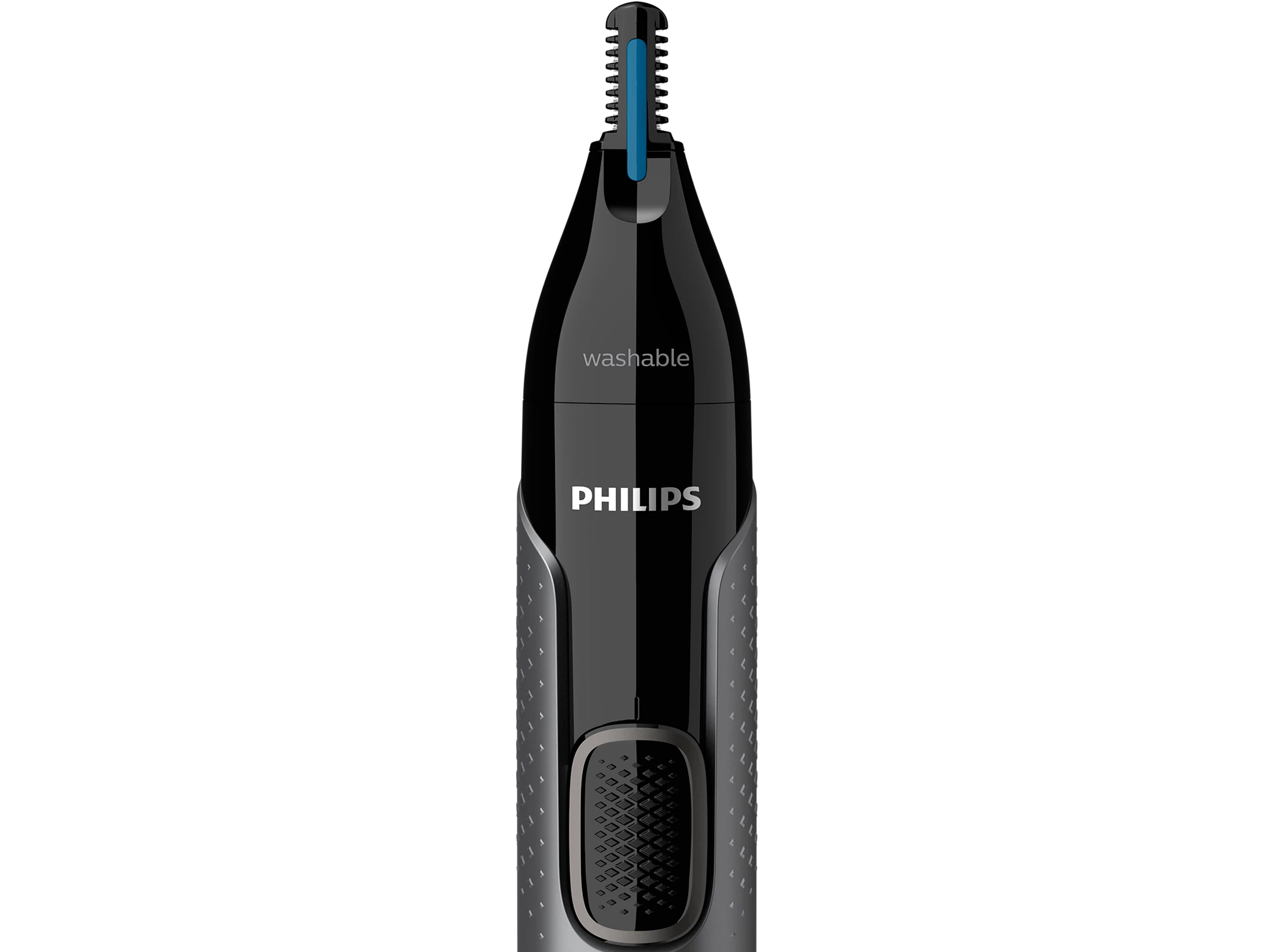 Trymer do nosa uszu i brwi Philips NT3650/16 - 2 nasadki, baterie AA Kod producenta NT3650/16