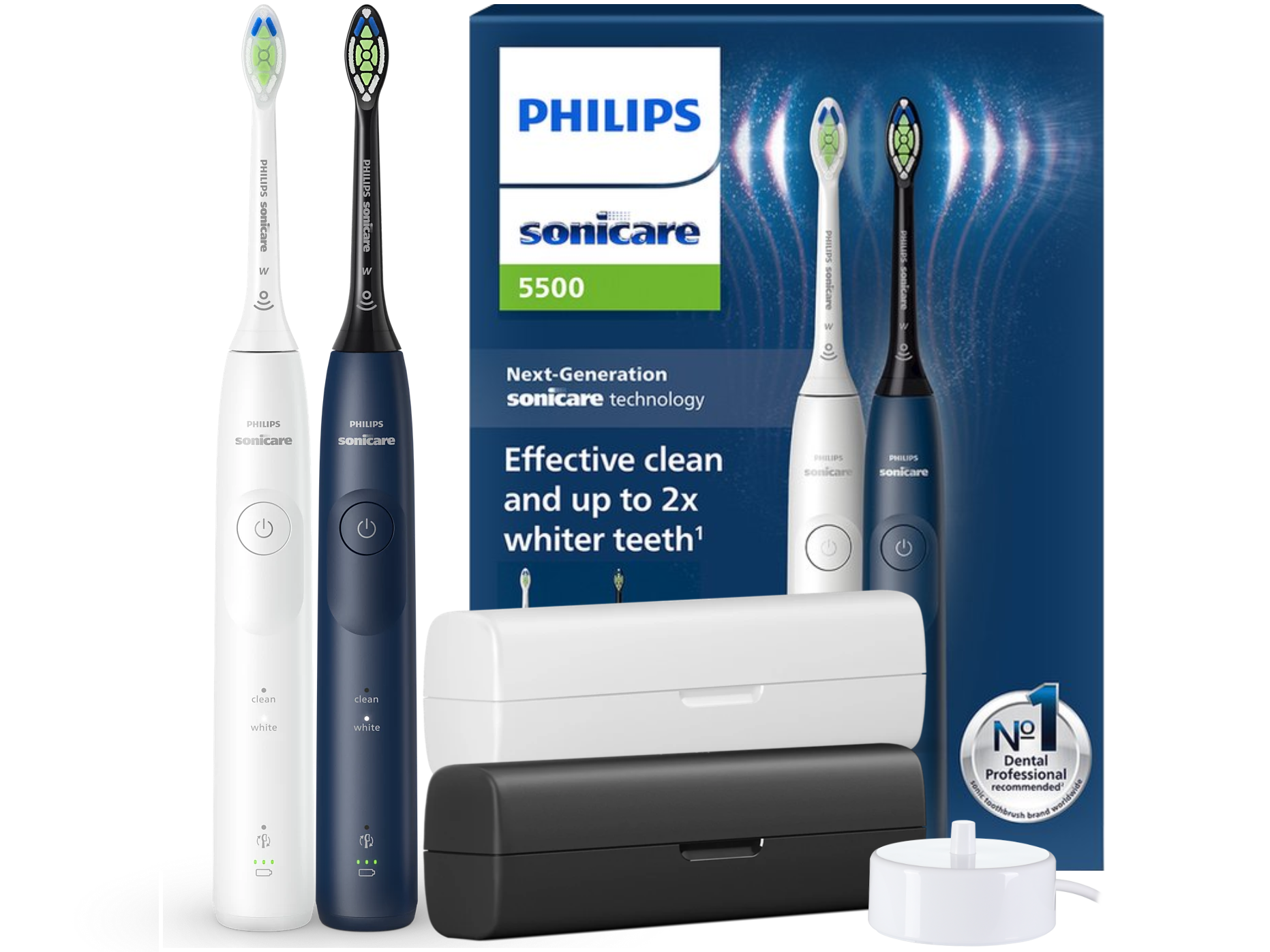 Szczoteczka Soniczna Philips Sonicare Protective Clean 5500 Dwu-pak Kolor dominujący wielokolorowy