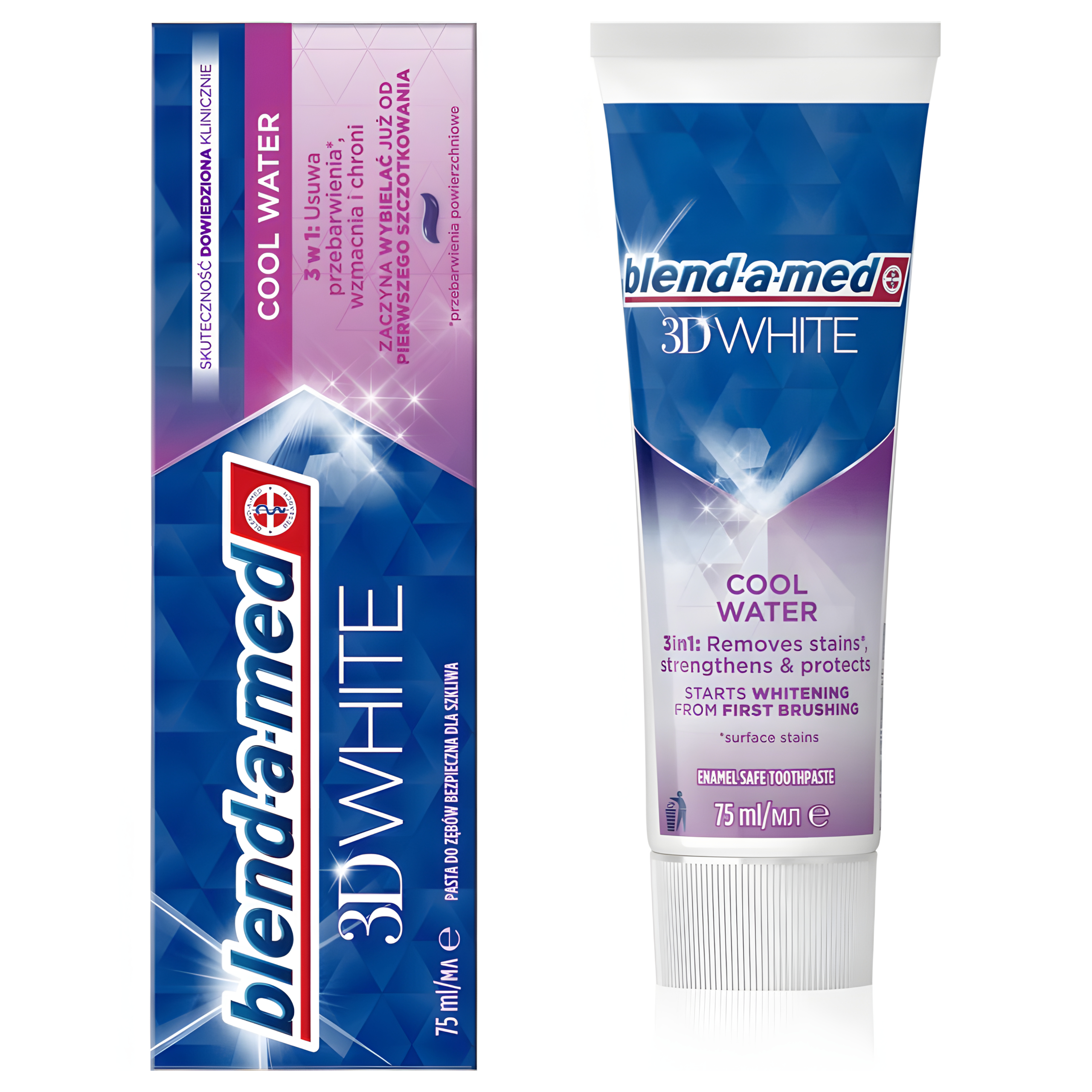 Pasta do mycia zębów Blend-a-med 3D White Cool Water, wybielająca 75ml