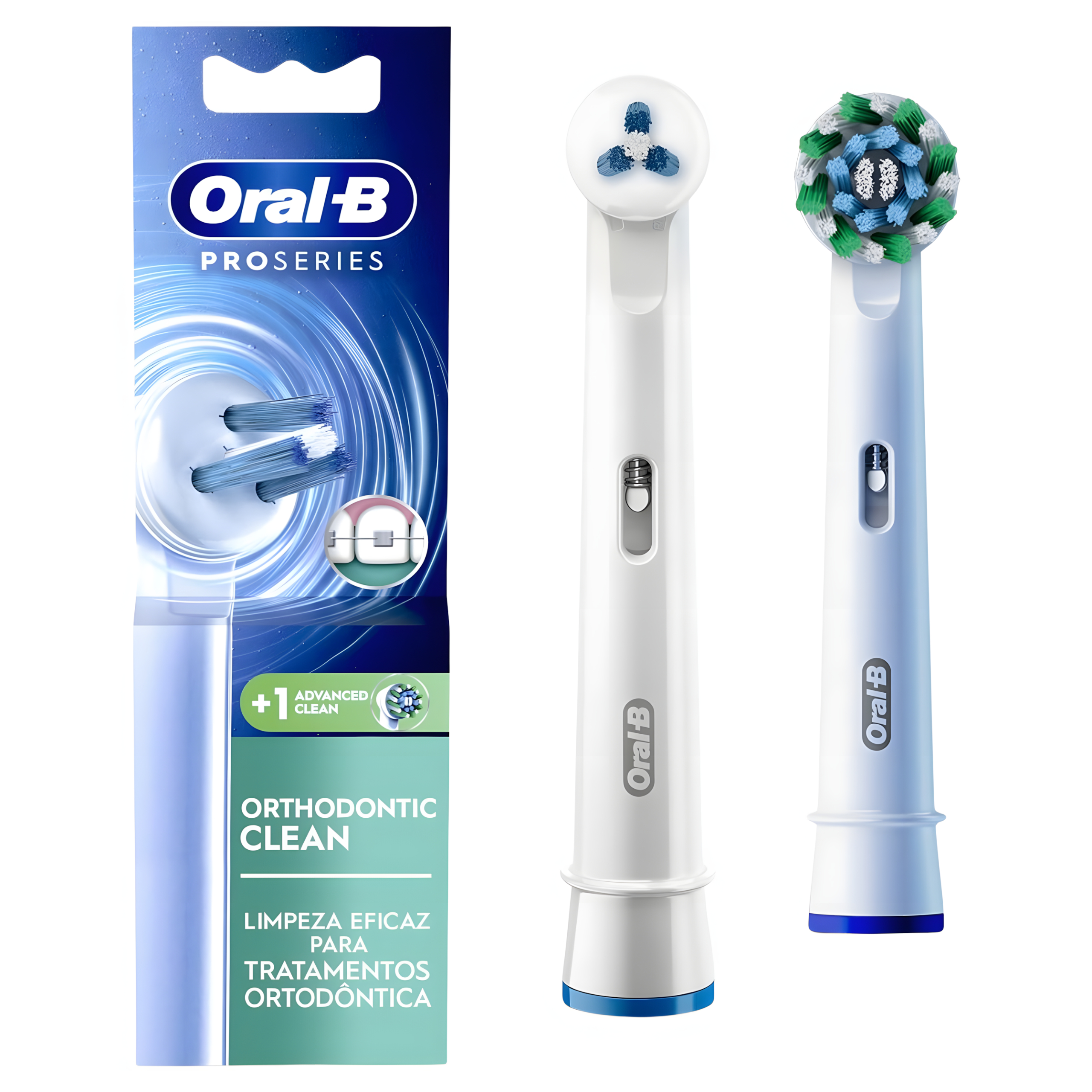 2x Końcówki do szcozteczki Elektrycznej Oral-B Cross Action + Orthodontic