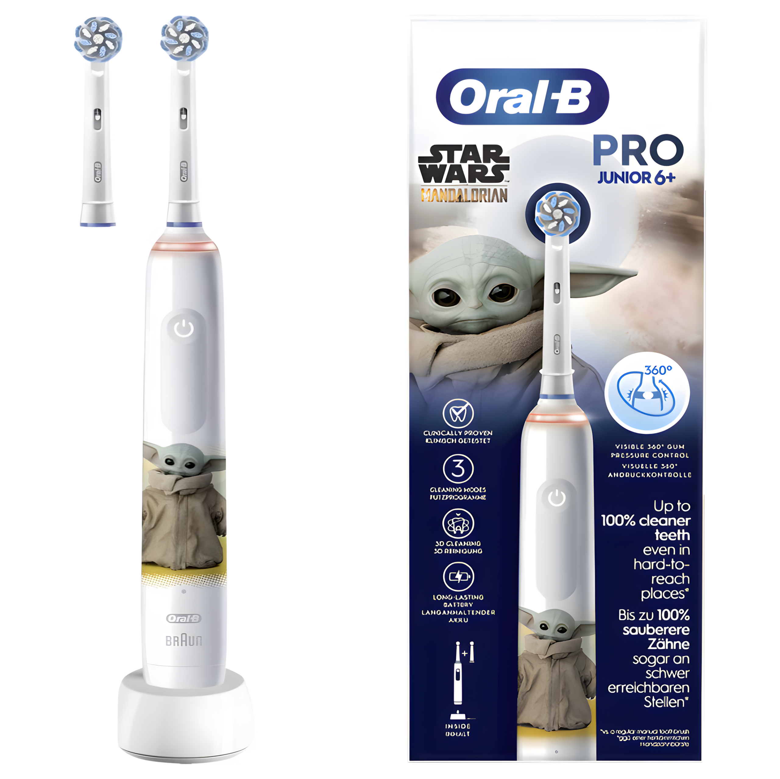 Oral-B Pro 3 Junior Star Wars Grogu - Szczoteczka dla Dzieci