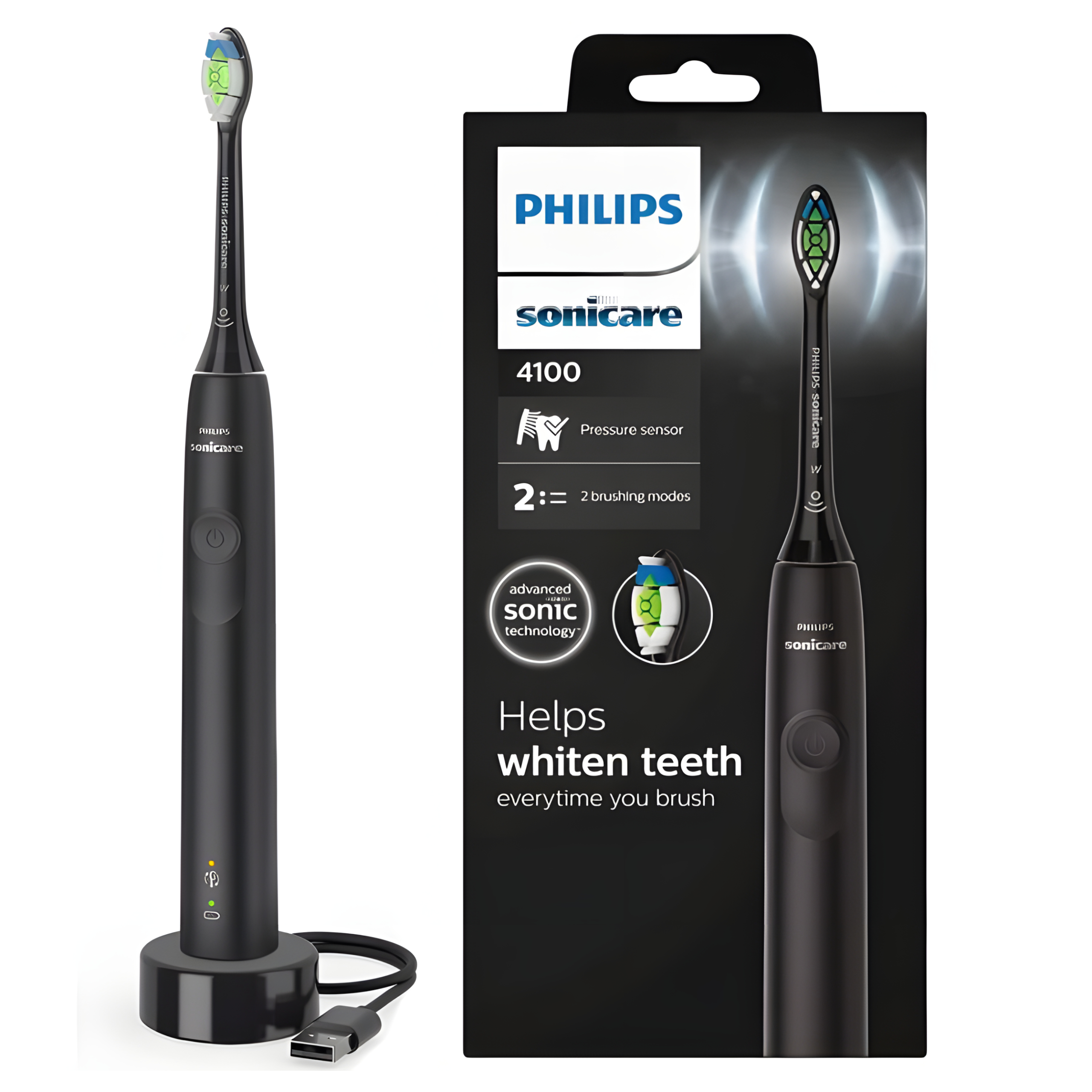 Soniczna Szczoteczka do Zębów Philips Sonicare Protective Clean 4100 Czarna