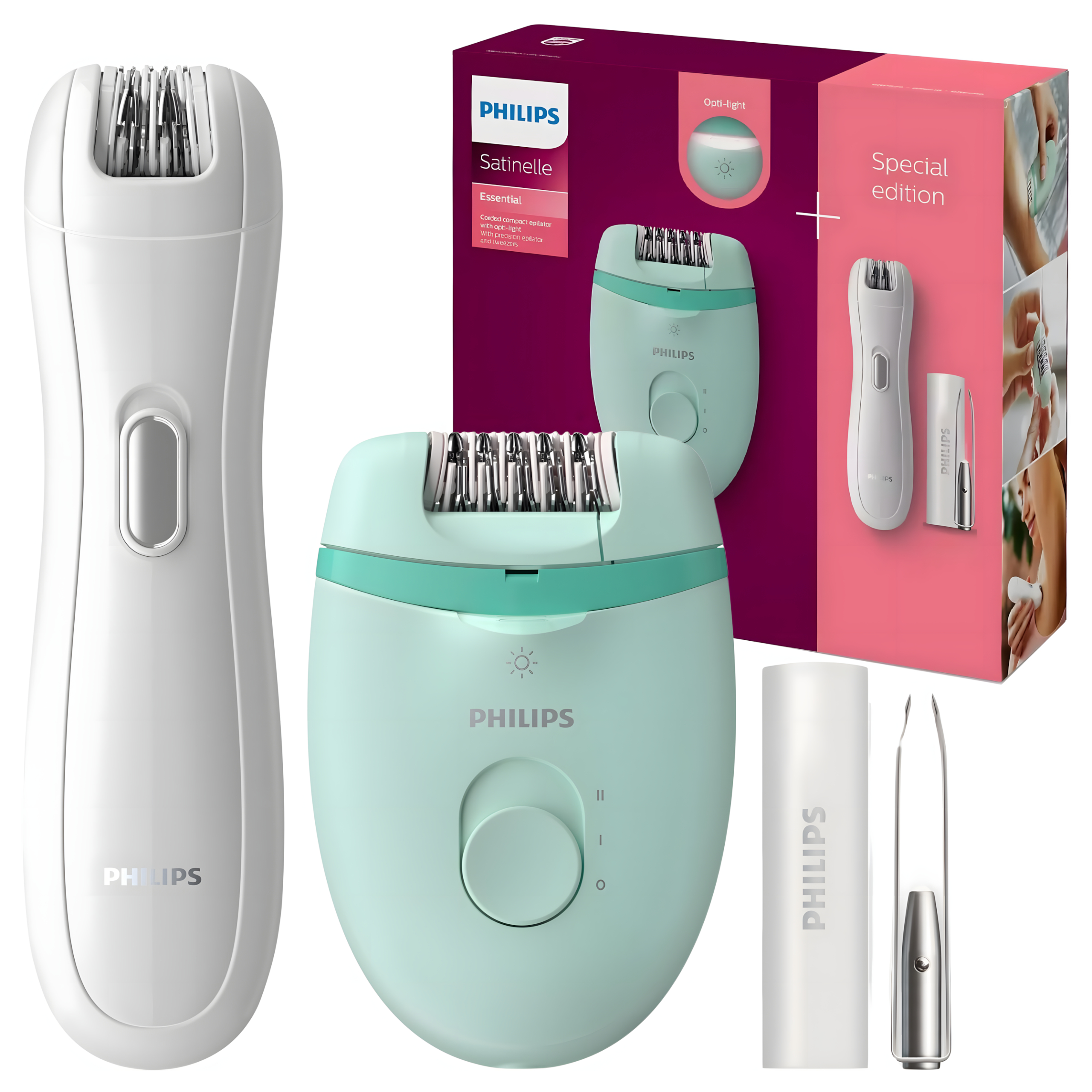 Depilator Epilator Philips Satinelle Essential BRP529/00 Special Pak