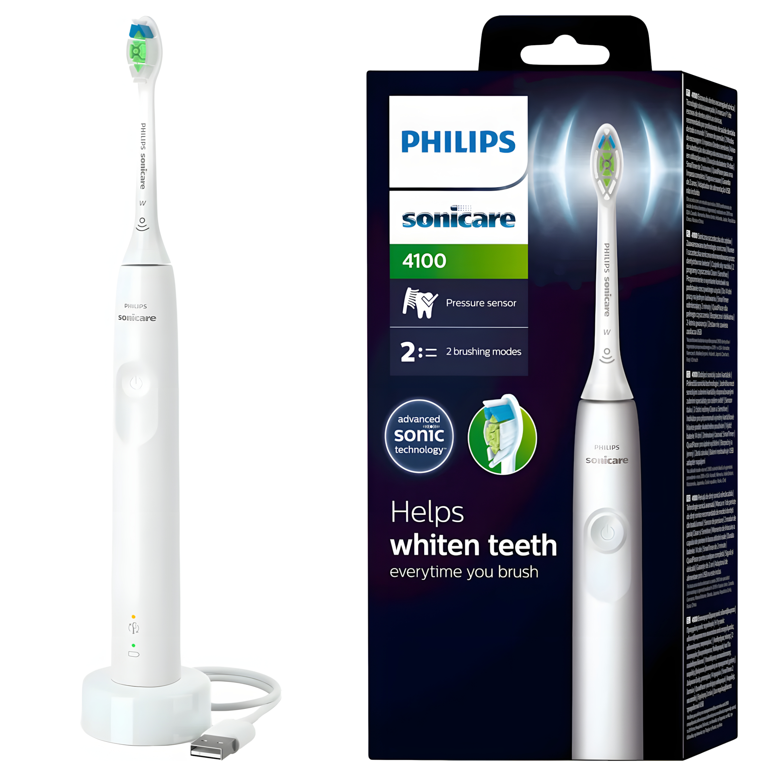 Soniczna Szczoteczka do Zębów Philips Sonicare Protective Clean 4100 Biała